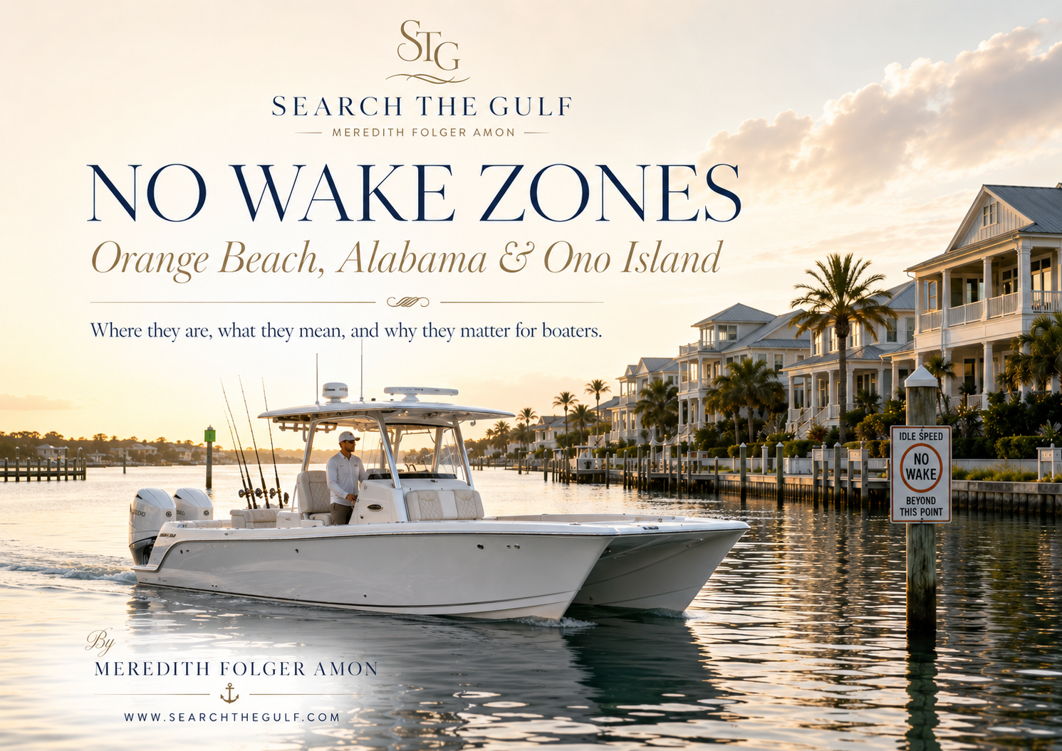 No Wake Zones Orange Beach Ono Island Alabama